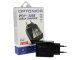 USB töltő, hálózati adapter USB - USB-C, gyorstöltéssel  (5-12V/4-1.8A) - Fekete