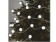 Mini gömb kültéri LED karácsonyi fényfüzér, időzítős (4m/40 LED) hideg fehér