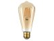 E27 LED izzó Vintage filament (6W/300°) ST64 - extra meleg fehér