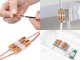 221 Wago új karos (csatos) vezeték összekötő, 2 x 4mm² vezetékes, keskeny