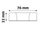 Süllyeszthető LED panel (296 mm - kör) 24W - hideg fehér, fehér