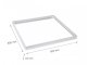 LED panel kiemelő, falonkívüli beépítőkeret (60x60x4.4cm) lapraszerelt, fehér