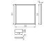 Design LED panel Avar (600 x 600 mm) 40W - hideg fehér