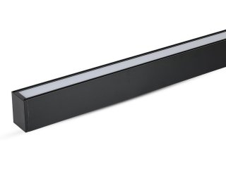 Irodai függeszthető LED lámpatest (40W) fekete ház - 6400K - sorolható