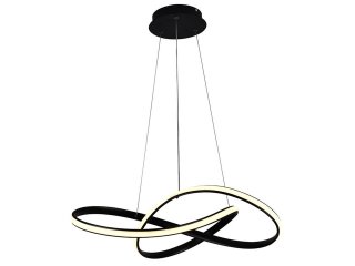Mennyezeti LED design csillár: J4303/B (70W) - fekete Színhőmérséklet és fényerő szabályzás!