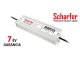 Vízálló LED tápegység 12 Volt (200W/16.7A) IP67, Scharfer