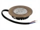 Mini LED spot lámpatest (4W) szatén sárgaréz, természetes fehér, kör