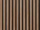Fa hatású lamella, falburkolat - széles lamellával (275cm x 15.3cm x 1.5cm) - Köztes elem, amerikai tölgy+matt fekete