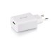 USB töltő, hálózati adapter USB - USB-C, gyorstöltéssel (5-12V/3-1.5A) - Fehér