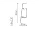 -Mack 6 cm-es parkettaszegélyléc (250 cm) gumi szegélyes, vízálló, kábelcsatornával: Philadelphia tölgy