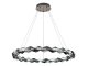 Kristály csillár - J6328/CH design LED függeszték (55W) távirányítható fényszín és fényerő