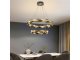 Kristály csillár - J6329/CH design LED függeszték (65W) távirányítható fényszín és fényerő