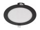 Nexxo: süllyeszthető, kerek LED panel, fekete keretes (170 mm) 12W - meleg+természetes fehér