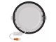 Nexxo: süllyeszthető, kerek LED panel, fekete keretes (170 mm) 12W - meleg+természetes fehér