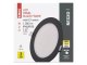 Nexxo: süllyeszthető, kerek LED panel, fekete keretes (170 mm) 12W - meleg+természetes fehér