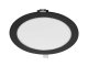 Nexxo: süllyeszthető, kerek LED panel, fekete keretes (225 mm) 18W - meleg+természetes fehér