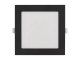 Nexxo: süllyeszthető, négyzet alakú LED panel, fekete (170 mm) 12.5W - meleg+természetes fehér