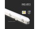 M-Series IP65 por és páramentes LED lámpatest (48W/5760lm) 150 cm, hideg fehér, 6400K, készenléti akkumulátorral