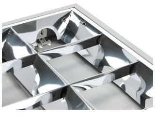 MIL T8 tükrös lámpatest 4 db 60 cm-es LED fénycsőhöz, falon kívüli