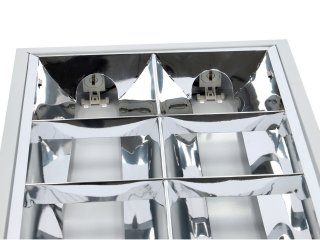 MIL tükrös lámpatest 2 db 120 cm-es LED fénycsőhöz, falon kívüli