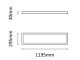 LED panel (1200 x 300mm) 36W - természetes fehér  UGR<19 (Backlite panel)