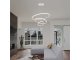 Design LED csillár (32W), fehér színű - meleg fehér