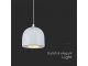Design LED függeszték (8.5W), fehér színű - meleg fehér