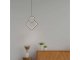 Design LED függeszték (12W), fekete színű - meleg fehér