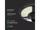 Szolár LED lámpafej mozgásérzékelős, távirányítós, időzíthető (7.5W/1000lm) hideg fehér
