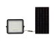Napelem + LED reflektor (800 lumen/120°) - Hideg fehér, távirányítós