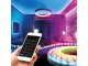 Magic RGB LED futófény 10 méter, adapterrel és 24 gombos vezérlővel, Smart + Wi-Fi