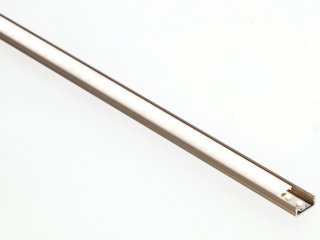 Type-D Barna - Alumínium U profil LED szalagos világításhoz 16x6 mm (Opál búrával)