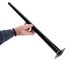 Fém asztalláb, henger alakú (30 mm) fényes fekete - 75 cm