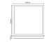 LED panel (595 x 595 mm) 40W - természetes fehér, 120+lm/W, backlite panel, UGR<19