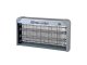 Elektromos rovarcsapda, UV fénycsővel (2x20W) slim, szürke-ezüst