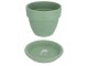 Agyagvirágcserép alátéttel, kerek - menta (16 cm/1.3l)