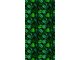 Öntapadós mintás tapéta - fekete, levél mintával (49 cm szélesség)