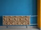 Soner mágneses radiátor takaró, rose gold háló mintával, 60x200 cm