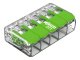 221 Wago Green Range új karos (csatos) vezeték összekötő, 5 x 4mm² vezeték nyílásos (25 db)