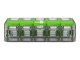 221 Wago Green Range új karos (csatos) vezeték összekötő, 5 x 4mm² vezeték nyílásos (25 db)
