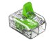 221 Wago Green Range új karos (csatos) vezeték összekötő, 2 x 4mm² vezeték nyílásos (100 db)