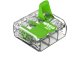 221 Wago Green Range új karos (csatos) vezeték összekötő, 3 x 4mm² vezeték nyílásos (50 db)