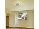 Mennyezeti ventilátor és LED lámpa, kék szegéllyel (7 lapát, 35W/CCT) távirányítóval