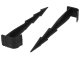 Rögzítő csepegtető öntözőrendszerhez - 160 mm (50 db/csomag) fekete