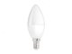 E14 LED lámpa (8W/160°) gyertya - hideg fehér