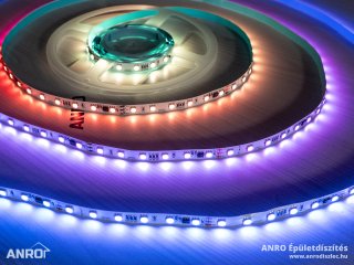 Magic RGB LED szalag szett: 5m beltéri 5050-60 RGB szalag + tápegység + 28 gombos távirányító + Smart Wifi