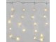 Kültéri LED-es jégcsap fényfüggöny (100 LED, 2.9x0.7 m) 8 program, meleg fehér