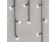 Kültéri LED-es jégcsap fényfüggöny (200 LED/3.6 méter) 8 program, hideg fehér