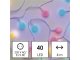 Mini gömb kültéri LED karácsonyi fényfüzér, időzítős (4m/40 LED) multicolor