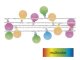 Mini gömb kültéri LED karácsonyi fényfüzér, időzítős (4m/40 LED) multicolor